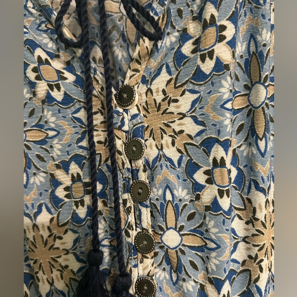 Mackenzie & James Floral Print A-line Floral Top Women’s Size XL - Picture 3 of 6